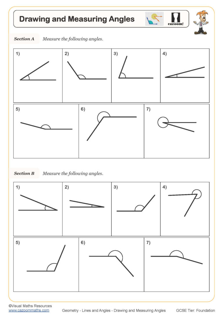 Measuring And Drawing Angles Worksheet Angleworksheets