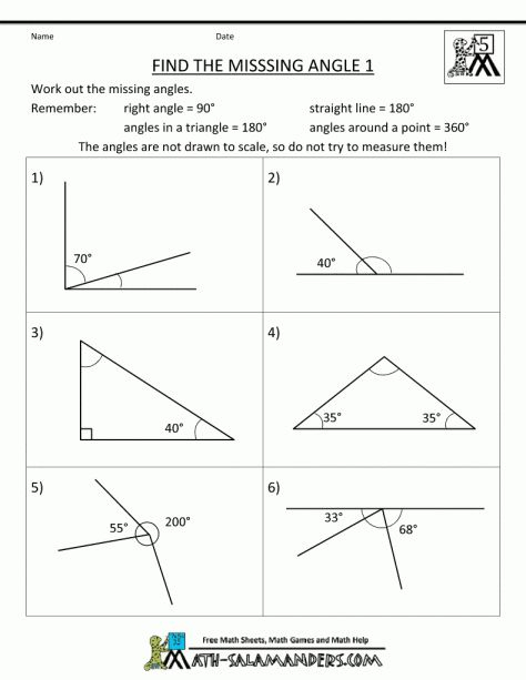 10 7Th Grade Angle Relationships Worksheet Grade Geometry 