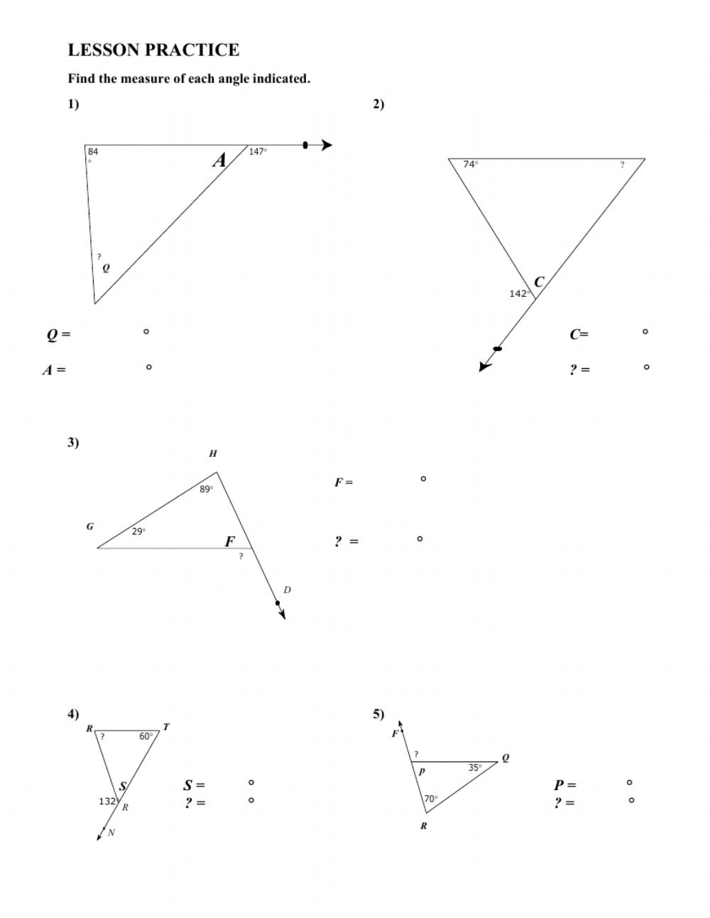 my homework lesson 2 polygons answer key