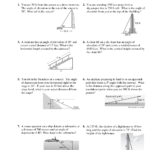 26 Angle Of Elevation And Depression Worksheet With Answers Worksheet