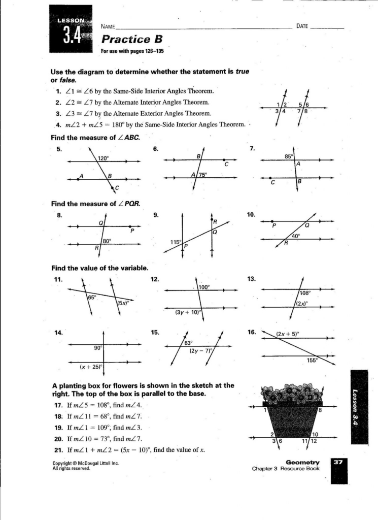 30 Parallel Lines Proofs Worksheet Answers Worksheet Resource Plans