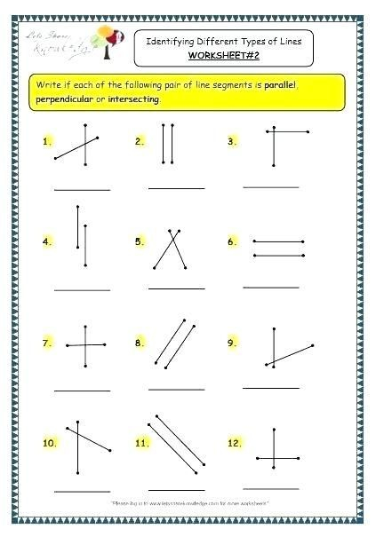 30 Parallel Perpendicular And Intersecting Lines Worksheet Line 