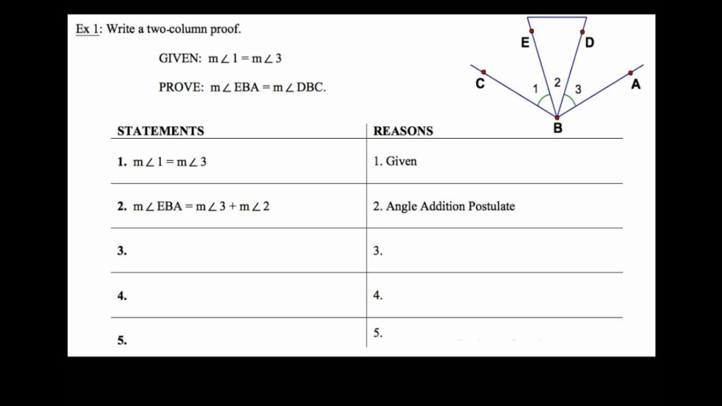 34 Two Column Proof Worksheet Free Worksheet Spreadsheet