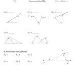 40 Worksheet Triangle Sum And Exterior Angle Theorem Answer Key