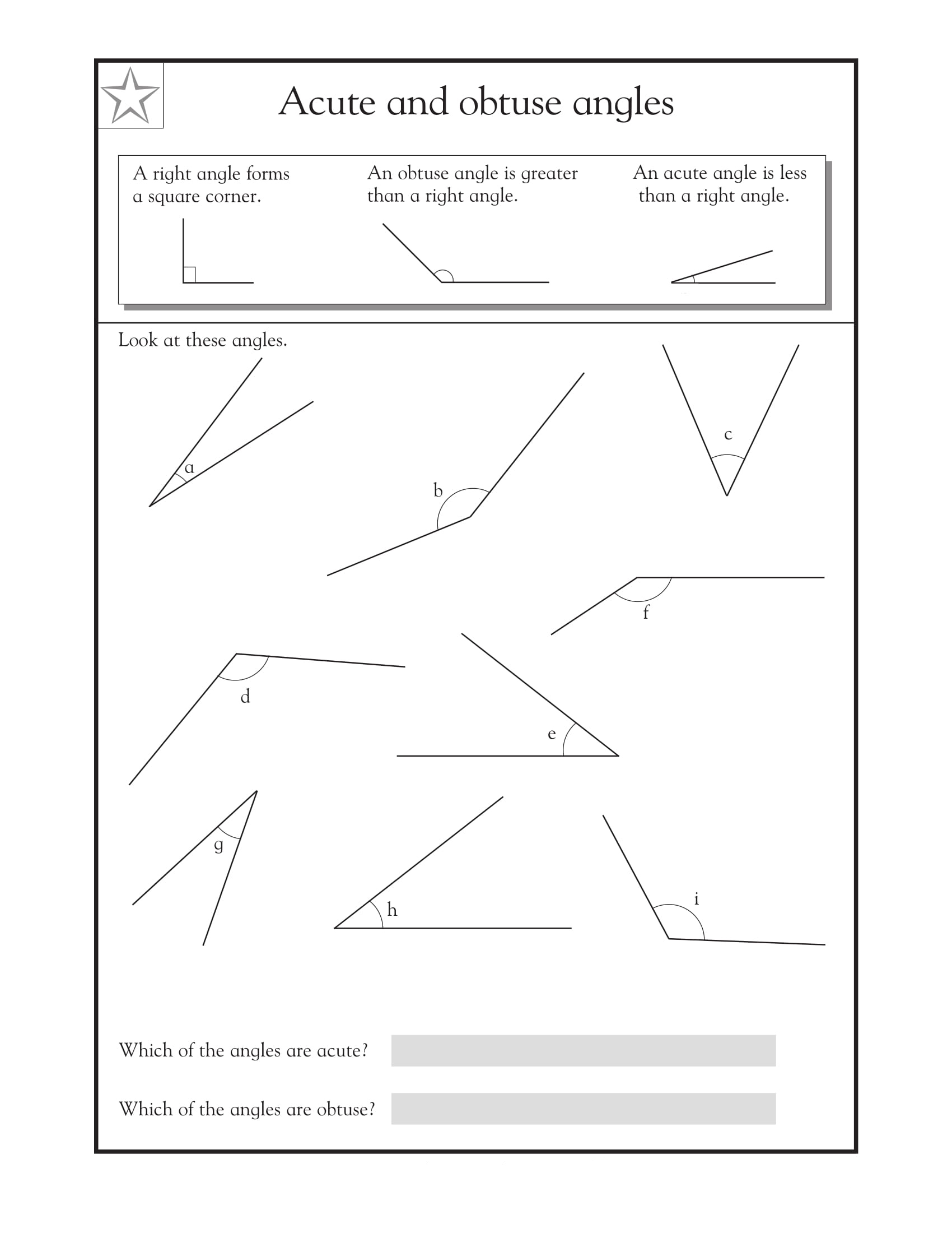 4th Grade Measuring Angles Worksheet DIY Worksheet