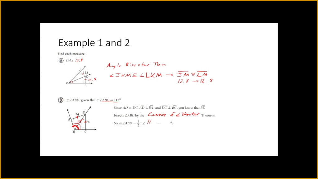 5 Perpendicular And Angle Bisectors Worksheet FabTemplatez
