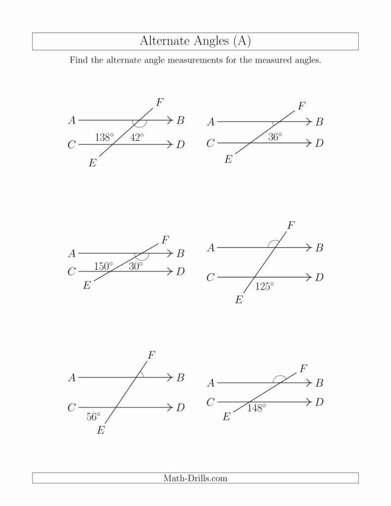 50 Vertical Angles Worksheet Pdf Chessmuseum Template Library