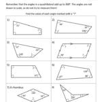 5th Grade Geometry Angles Worksheet Quadrilaterals Worksheet