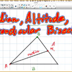 6 Worksheet Altitude Median Angle Bisector Perpendicular Bisector