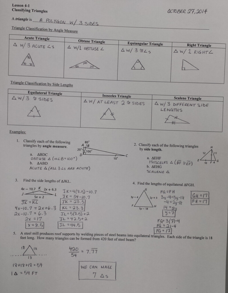 7 3 Proving Triangles Similar Form G Worksheet Answers Basic 
