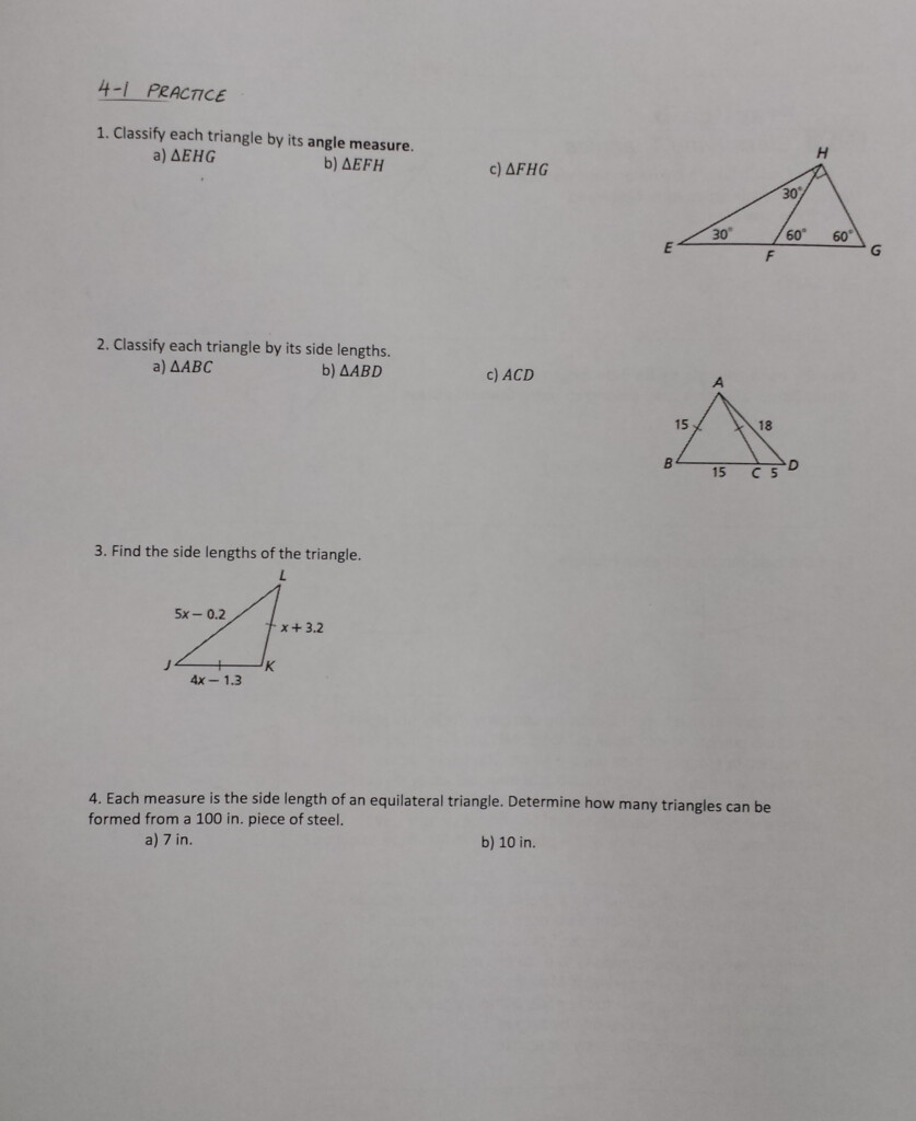 7 3 Proving Triangles Similar Form G Worksheet Answers Mrs Gar At 