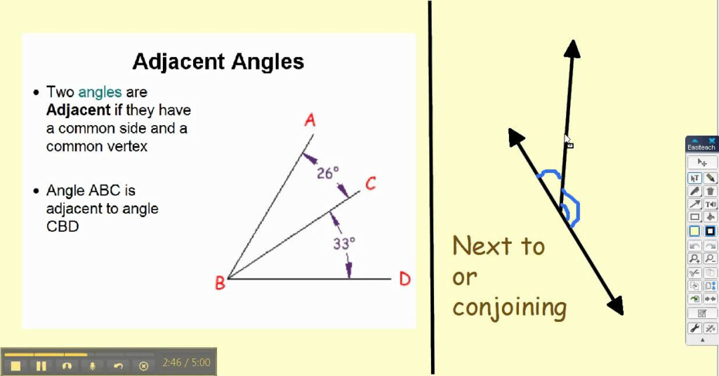 Adjacent Congruent Bisector Linear Pair Comp Angles YouTube