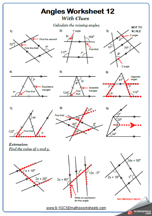 Alternate Angles Worksheets New Engaging Cazoomy