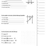 Analyzing Lines Rays Segments And Angles Worksheet Template With