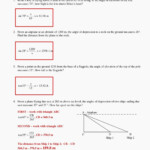 Angle Of Elevation And Depression Trig Worksheet Answers Db excel