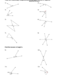 Angle Pair Relationships Practice WS