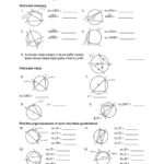 Angle Relationships In Circles Worksheet Answers Nidecmege