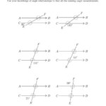 Angle Relationships In Transversals A