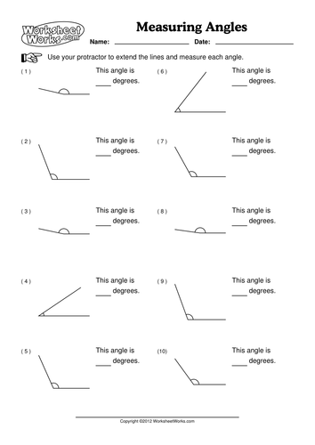 Angles How To Measure Angles With A Protractor Teaching Resources 