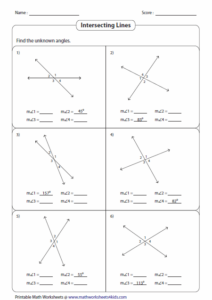 Measuring Unknown Angles Worksheets - Angleworksheets.com