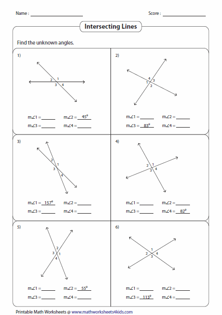 Angles In A Straight Line Worksheet SHOTWERK