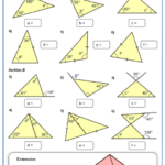 Angles In Triangles Worksheet Angles Worksheet Angles Math Geometry