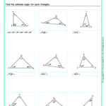 Angles Of A Triangle Worksheets Grade 6 www grade1to6
