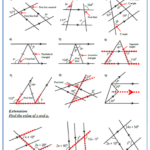 Angles On Parallel Lines Worksheets New Engaging Cazoomy