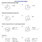 Arcs And Central Angles Worksheet 1 Hoeden Homeschool Support