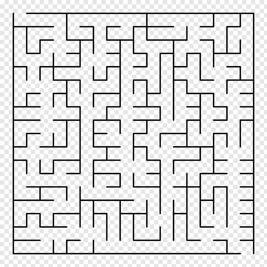 Black Maze Illustration Labyrinth Theseus And The Minotaur English