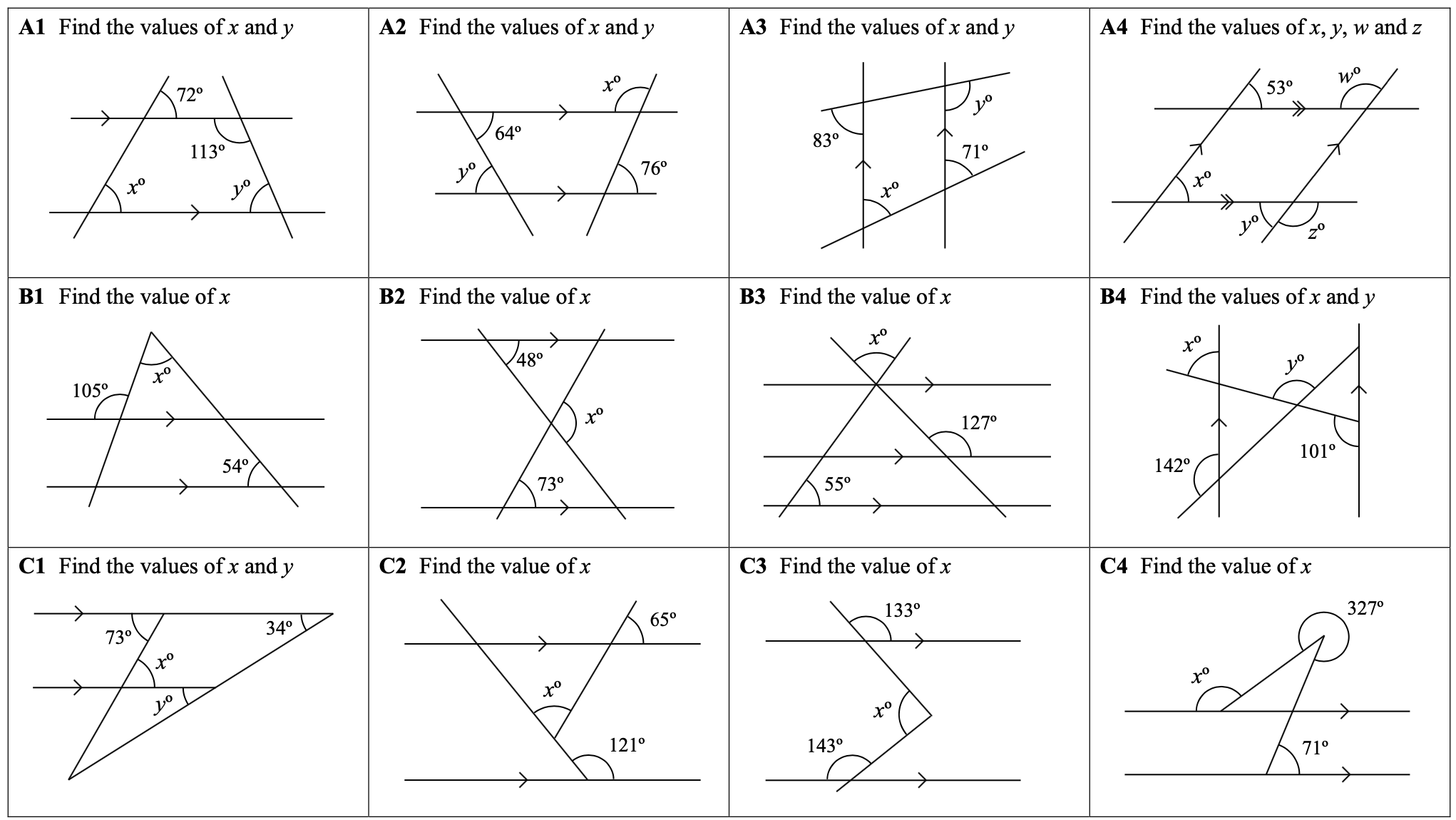 CIS Year 8 Geometry Angles On Parallel Lines Maths With David