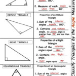 Classify Triangles By Angle Measure Side Lenghts Foldable