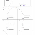 Classifying And Identifying Angles Worksheets Angles Worksheet