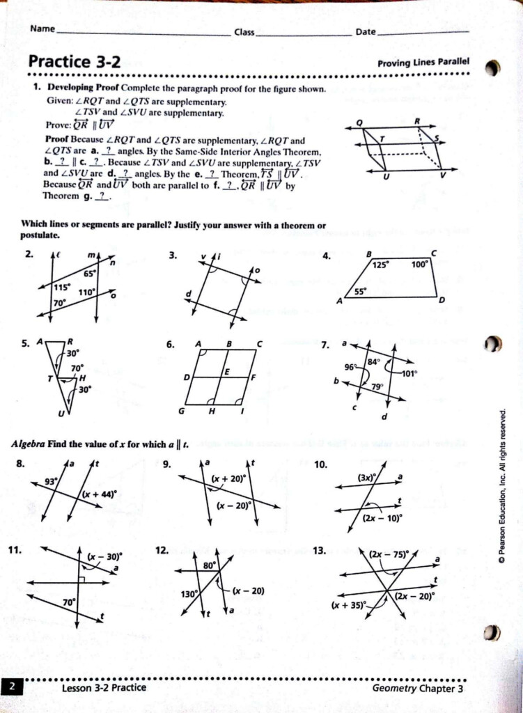 Complementary And Supplementary Angles Worksheet Answers Db excel