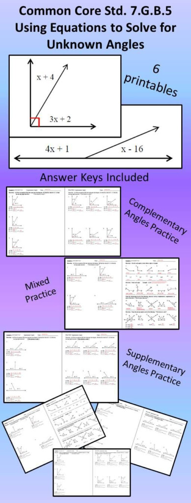 Complementary And Supplementary Angles Worksheet Kuta Worksheet