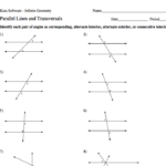 Corresponding Angles Worksheet Grade 7 1000 Images About Geometry On