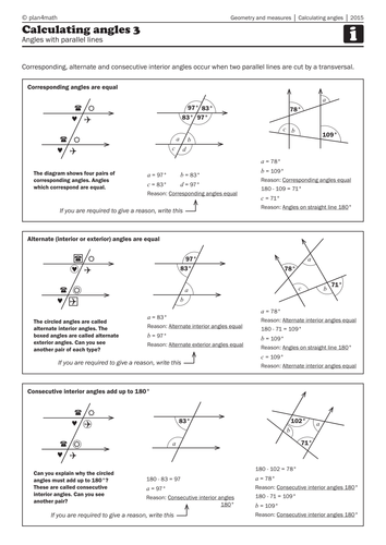 Corresponding Angles Worksheet Grade 8 Worksheet