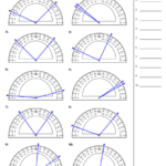 Determining Angles With Protractors Worksheet Angles Worksheet Math