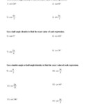 Double And Half Angle Identities Answers Slidedocnow