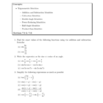 Double Angle Identities Worksheet Worksheet List