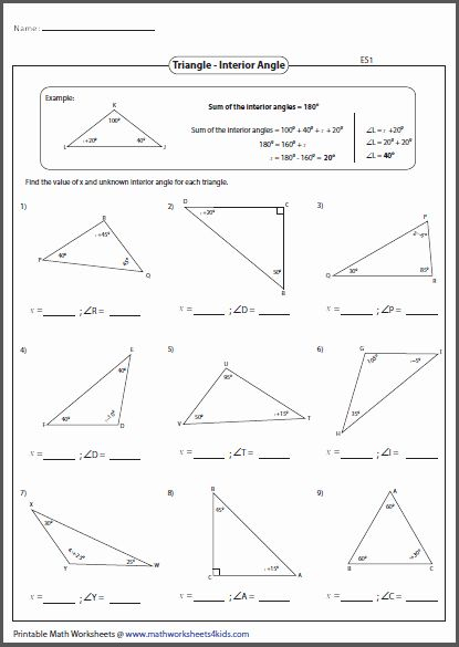 Exterior Angle Theorem Worksheet Inspirational Math Worksheets