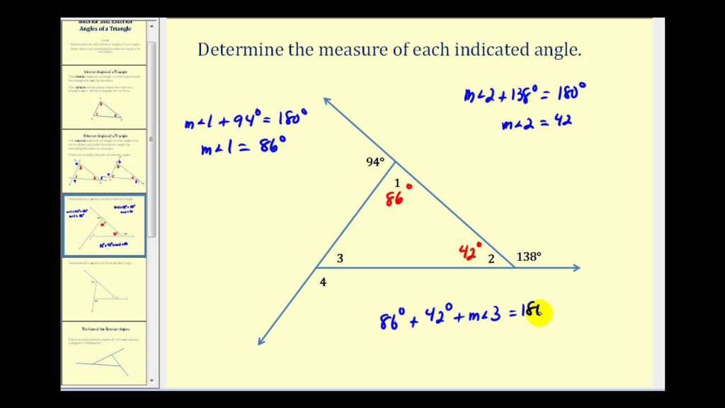 Exterior Angles Worksheet Answers Nidecmege