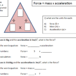 F ma Calculation Worksheet LA Teaching Resources