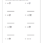 Find The Exact Value Of Each Trigonometric Ratio Trigonometry