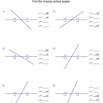 Find The Missing Angle Worksheet 1 Hoeden At Home