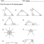 Find The Missing Angle Worksheet Numeracy Angles 4 Worksheet Free