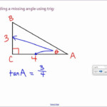 Finding A Missing Angle With Trig YouTube