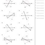Finding Missing Angles Worksheet Angles Worksheet Geometry