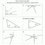 Finding Missing Angles Worksheet Answers Worksheet