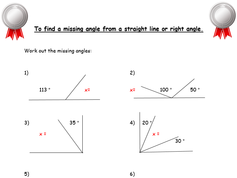 missing angles homework tes